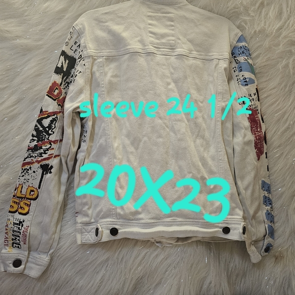 COOPER RIVET WHITE ICON DENIM JACKET - Picture 3 of 8